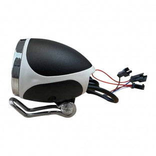 Lampe LED et klaxon avant noir