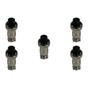 Prise GX12 3 pins femelle x5 pcs