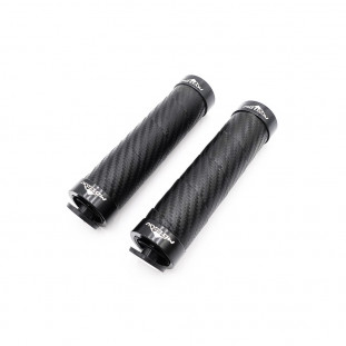 Poignées style carbone bleu/noir/rouge